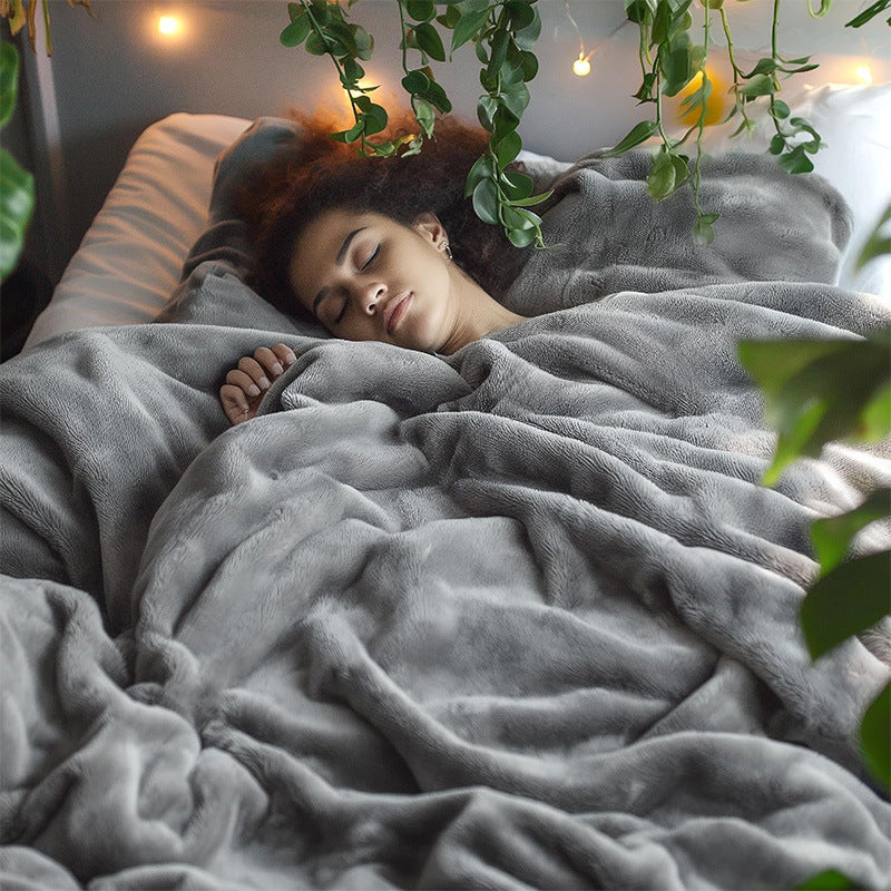Premium Soft Flannel Fleece Blanket (Mini / Travel 50 x 70 CM) - Lightweight Plush Throw for Sofa, Bed & Travel, Pet Friendly & Machine Washable
