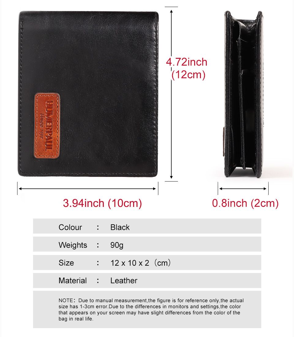 Coffee Handcrafted Genuine First-Layer Cowhide Wallet & Card Case for Men - Multi-Slot Ultra-Slim Bifold, Integrated AirTag Holder & RFID Blocking