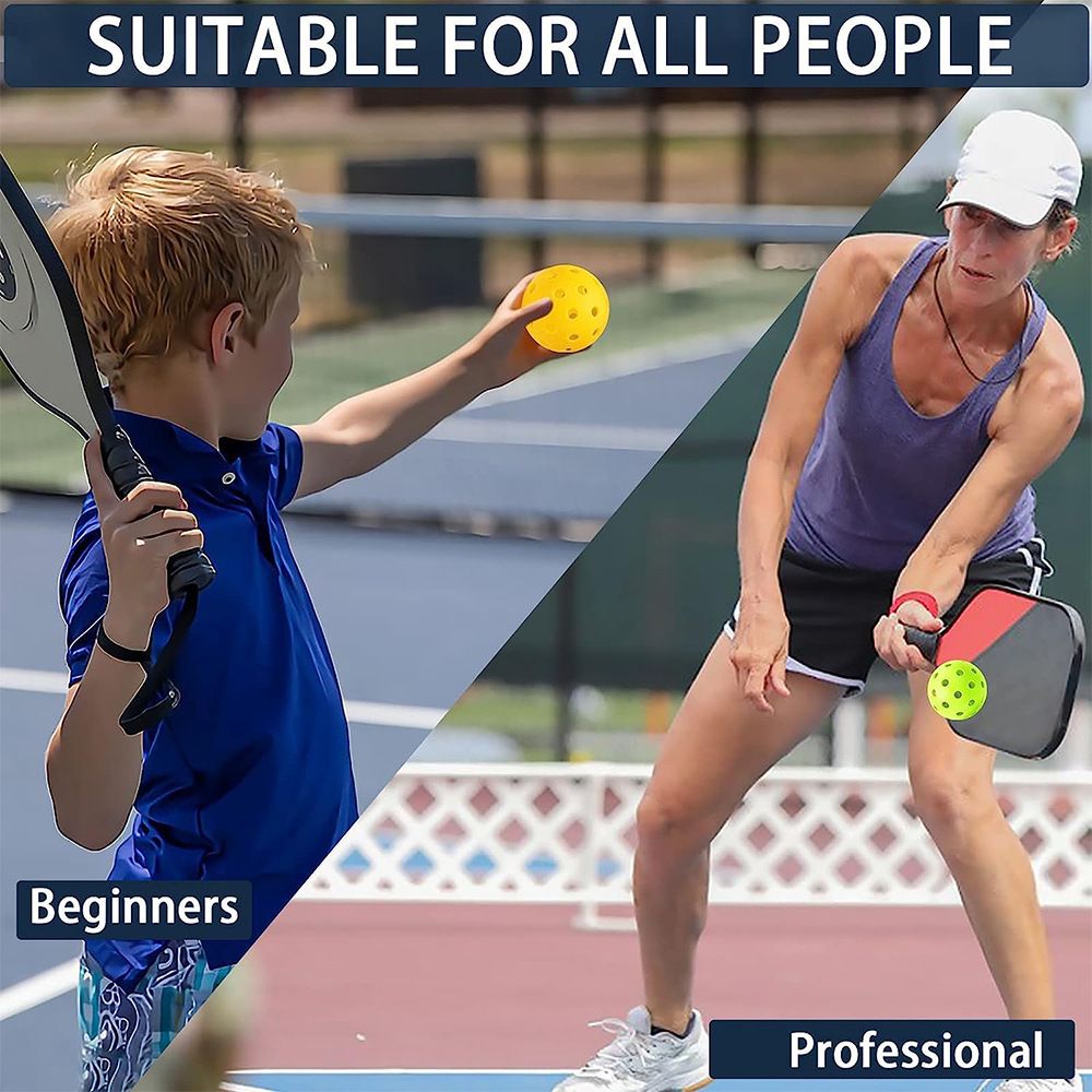12-Pack Red Professional Outdoor Pickleballs in Deluxe Gift Box - Seamless Crack-Resistant 40-Hole Training Balls Set