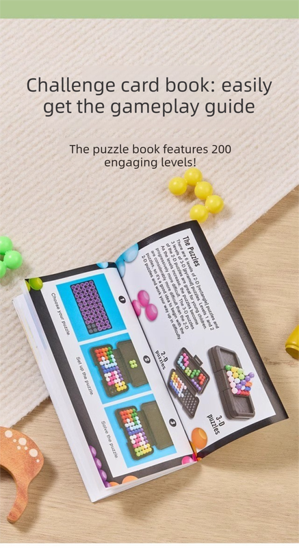 White Hexagonal Pocket Rainbow Bead Puzzle — A Mini Logic Game with Original Levels, an Interactive Educational Toy for Parents and Children Aged 6+