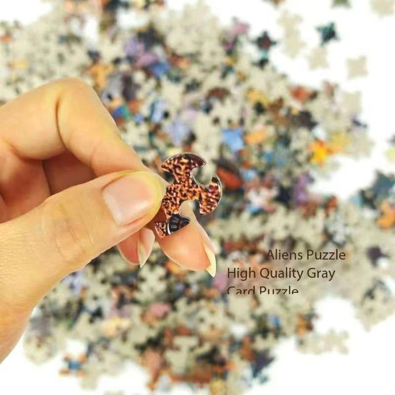 2 PCS 1000 Piece Jigsaw Puzzle for Adults - Animal & Landscape Art Design, Stress Relief Brain Game - Premium Quality Paper Puzzle for Teens Adults Ages 14+ 【home+lake】