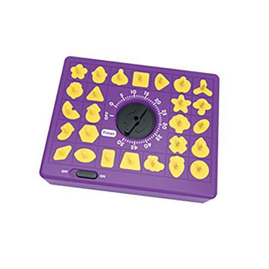 Purple Time Puzzle Shape Matching Game, Kids Educational Memory Board Game with Timer, 26 Pieces Montessori Sorting Puzzle Toy for Cognitive Development, Parent-Child Interactive Tabletop Game for Ages 3+, Brain Training Activity Toy