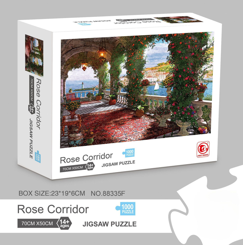 1000 piece  Jigsaw Puzzle for Adults - Landscape Cityscape Art, Premium Quality Paper Cardboard, 70x50cm Finished Size, Stress Relief Brain Game Gift for Ages 14+ 【Aegean Sea】