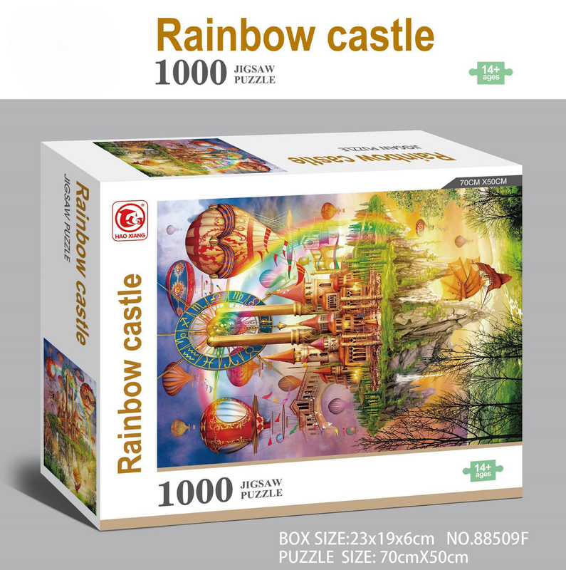 1000 piece  Jigsaw Puzzle for Adults - Landscape Cityscape Art, Premium Quality Paper Cardboard, 70x50cm Finished Size, Stress Relief Brain Game Gift for Ages 14+ 【Rose Corridor】