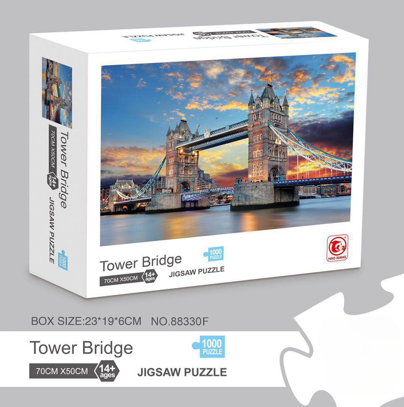 1000 piece  Jigsaw Puzzle for Adults - Landscape Cityscape Art, Premium Quality Paper Cardboard, 70x50cm Finished Size, Stress Relief Brain Game Gift for Ages 14+ 【Meng Lianla】