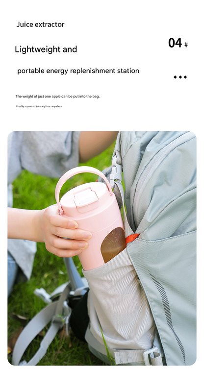 Pink 3.7V Portable Blender 700ml Wireless Juicer Cup - 12 Blade USB Rechargeable Smoothie Maker with LED Display - Personal Fruit Mixer with Safety Lock - BPA Free Travel Blender for Home Office Outdoor
