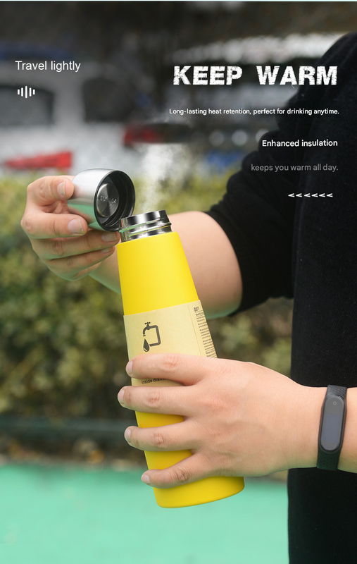 Blue Premium 304 Stainless Steel Vacuum Insulated Water Bottle - 532ml Large Capacity Sports Flask with 12-24 Hour Thermal Retention, Leak-Proof Portable Travel Mug for Gym, Office, Car and Outdoor Activities
