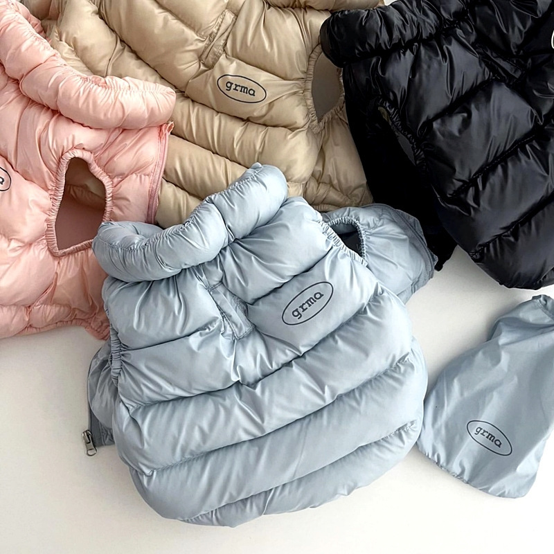 Pink S size Dog Winter Coat Quilted Puffer Jacket - Warm Cotton Padded Vest for Small Dogs, High Collar Pet Clothes for Chihuahua Yorkie Poodle Bichon Schnauzer, Lightweight Cold Weather Dog Apparel with Elastic Cuffs