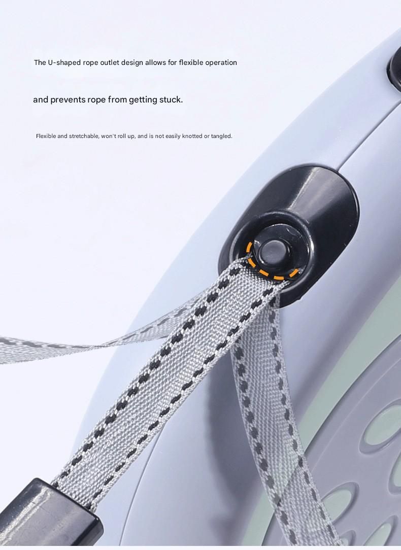 Green Automatic Retractable Dog Leash - 3M Extendable Lead with One-Handed Brake Lock - ABS Casing, Ergonomic Grip, Tangle-Free Nylon Tape, Outdoor Walking Essential