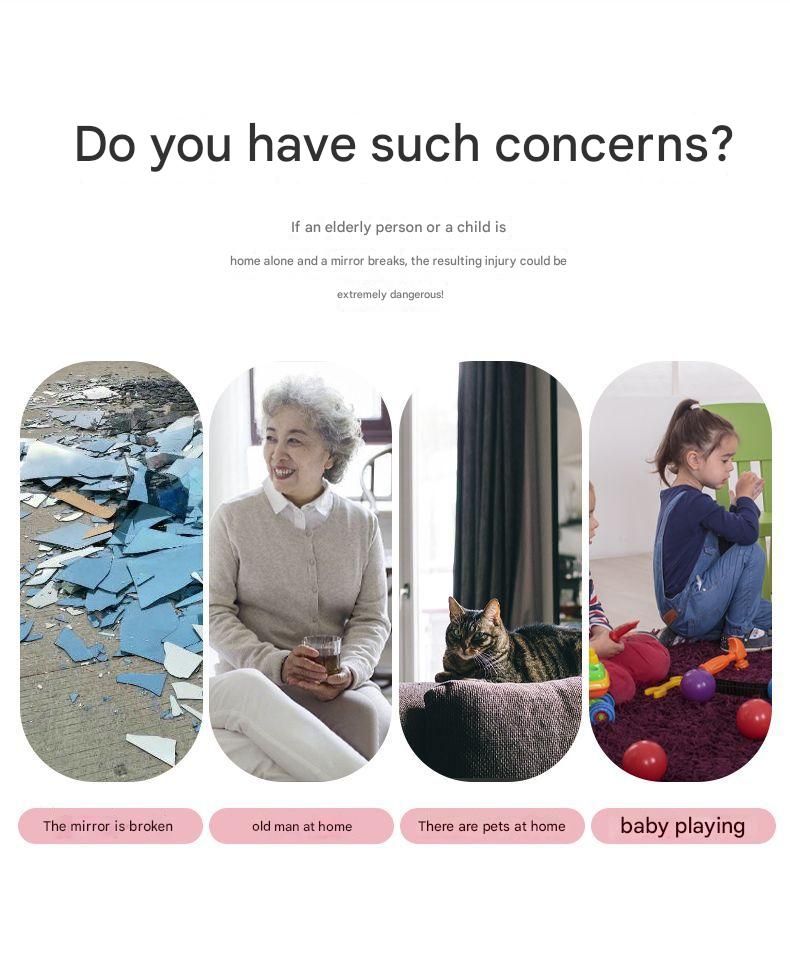 30*100cm Self-Adhesive PET Mirror Sticker - Unbreakable Soft Glass Mirror Film，Safety Soft Mirror - Cut-to-Size, High-Reflective Wall Decal for Bedroom, Wardrobe, Bathroom - Easy Peel-and-Stick Installation, No Drill Damage Space-Saving Design