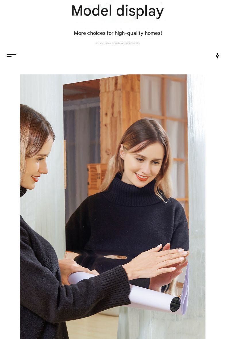 30*100cm Self-Adhesive PET Mirror Sticker - Unbreakable Soft Glass Mirror Film，Safety Soft Mirror - Cut-to-Size, High-Reflective Wall Decal for Bedroom, Wardrobe, Bathroom - Easy Peel-and-Stick Installation, No Drill Damage Space-Saving Design