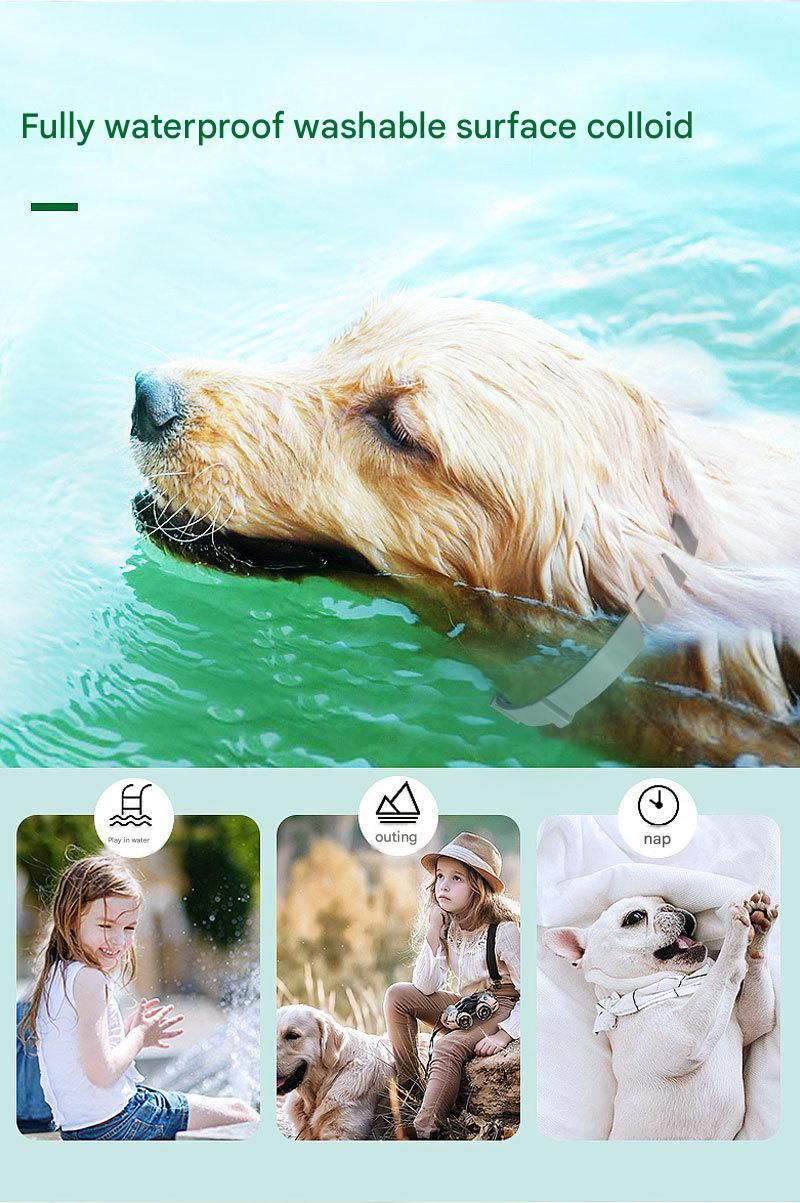 2-piece Grey 62cm Adjustable Flea and Tick Collar for Dogs and Cats - 8 Month Protection, Waterproof TPR Design with Safety Release - Repels Fleas, Ticks, and Mosquitoes for Small to Large Pets