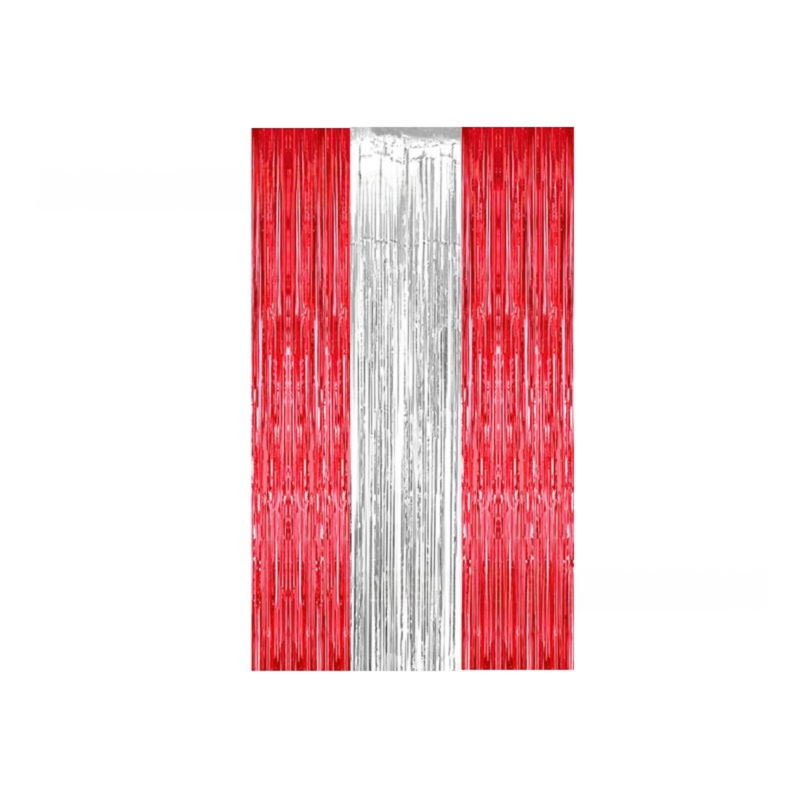 5-piece Green Laser Tinsel Foil Fringe Curtain - 1*1m Metallic Party Streamer Backdrop for Birthday, Wedding, Christmas, New Year & Event Decoration - Shimmering Photo Booth & Doorway Prop