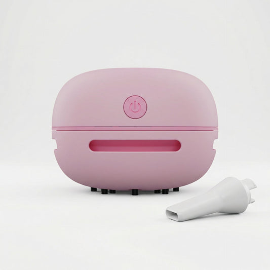 Pink Mini Handheld Cordless Vacuum Cleaner - USB Rechargeable Desktop Dust Collector with Strong Suction - Lightweight ABS Design, Washable Filter, Ideal for Home Office Keyboard & Student Desk Cleaning