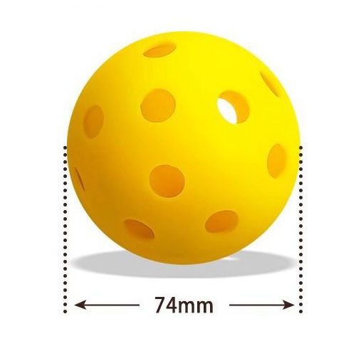 Rose red Pickleball Balls Set - 6 Piece 40 Hole Outdoor Indoor Pickleball Match Balls