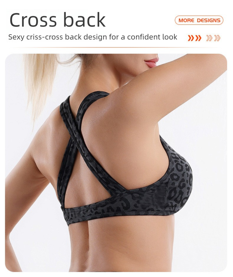 Leopard Print Yoga Set - Twist Front Sports Bra with Criss Cross Back and High Waisted Butt Lifting Shorts(Size:S)