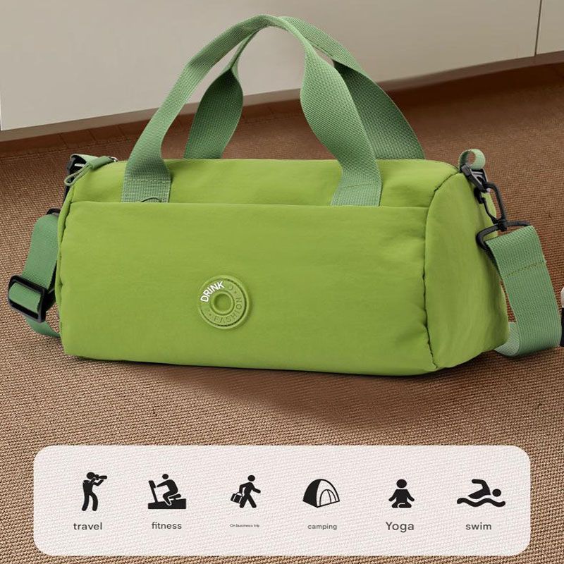 Olive green Lightweight Large Capacity Sports Duffel Bag - Portable Crossbody Travel Gym Handbag for Yoga Outdoor Activities