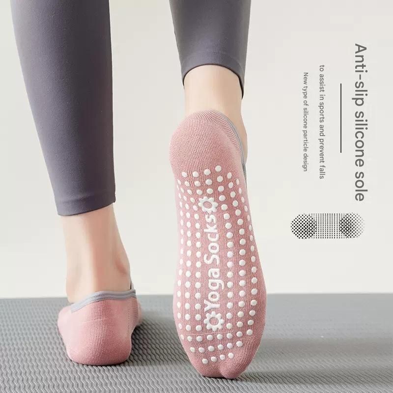3-Pack Green Anti-Slip Yoga Socks - Grippy Pilates Dance Fitness Socks with Silicone Grip for Women