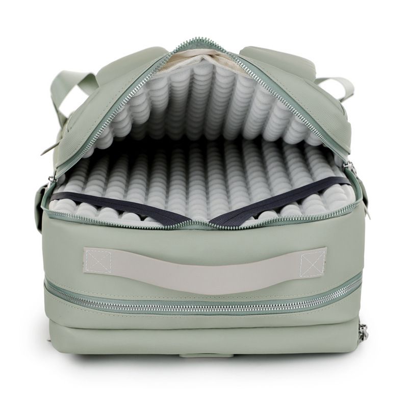 Blue Large Capacity Airbag Backpack Multi-Compartment Laptop Backpack Travel Business Bag