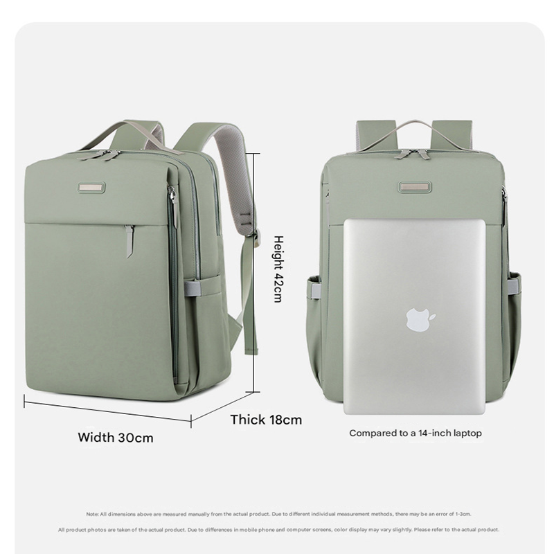 Blue Large Capacity Airbag Backpack Multi-Compartment Laptop Backpack Travel Business Bag