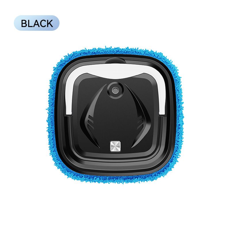 Black P6 Smart Robotic Mop and Floor Cleaner for Full Home Cleansing – High Power, Wet & Dry Dual Use, Obstacle Sensing, Spray Humidifier, 2.5H USB Rechargeable Long Battery Life and 8cm Low-Profile Body, Large 25X 25CM Advanced Mopping Pad (EOFY Promotio