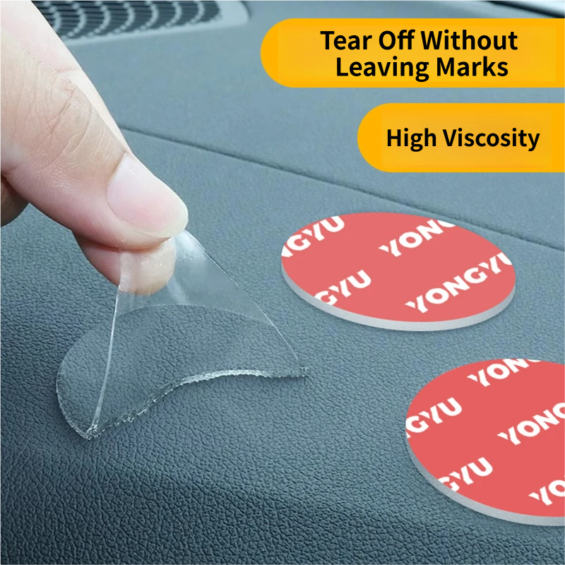 Yellow Compact 360° Adjustable Car Heater Fan with 20PCS Removable Nano Double Sided Adhesive Pads - Fast Defrost & Demister, Dual Mode Heat & Cooling Fan, Free No Trace Mounting Kit for Car Interior and Home Use