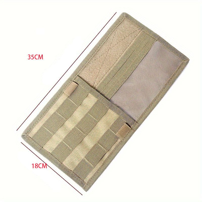 Black Tactical Molle Car Sun Visor Organizer Panel – Durable Nylon Vehicle Storage Pouch with Adjustable Buckle, Loop Panelled EDC Pockets and Pen Sheath for Cars, Trucks, SUVs and Daily Driving Essentials