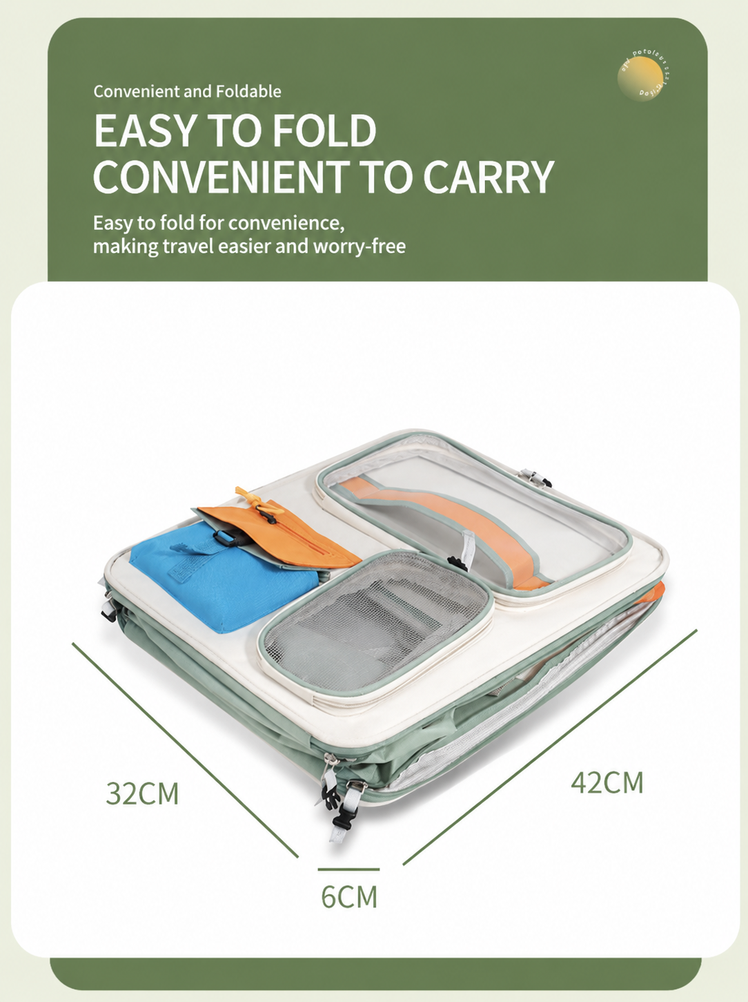 Brown and Grey Large Space Pet Carrier Trolley – Foldable Cat Carrier Backpack with Breathable Side Mesh & View Window, Silent Rolling Wheels, Storage Pocket and Removable Bottom Pad for Dog and Cat, 42 x 36 x 27CM