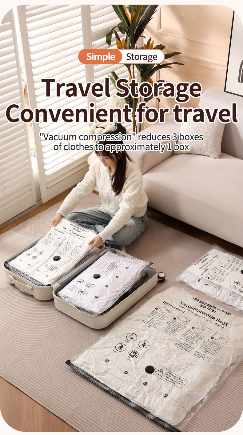 12-Piece Vacuum Storage Bags Set with USB Electric Pump – Thickened PA+PE Space Saving Compression Bags for Clothes, Blankets and Bedding, Leak Resistant Organiser for Home Storage and Travel,  3PCS of S / M / L / XL