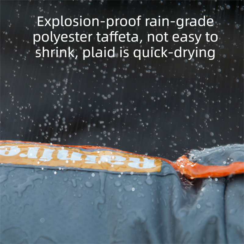 Grey and Orange L size Dog Raincoat with Leash Access and Transparent Hood - Waterproof Full Body Pet Rain Suit for Small and Medium Dogs, Reflective Trim, Removable Tail Cover, Outdoor Walking Apparel