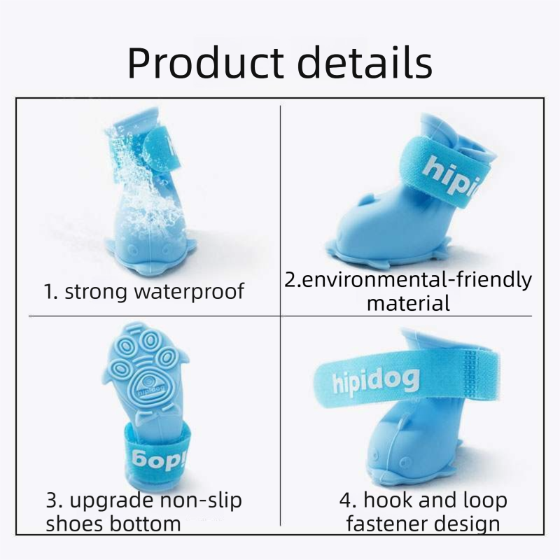 3 Piece Dog Rain Gear Set -S size  Pet Rainy Day Kit with Grey Waterproof Dog Raincoat,  yellow Waterproof Rain Boots Set of 4 and grey Super Absorbent Quick Dry Pet Towel for Small and Medium Dogs