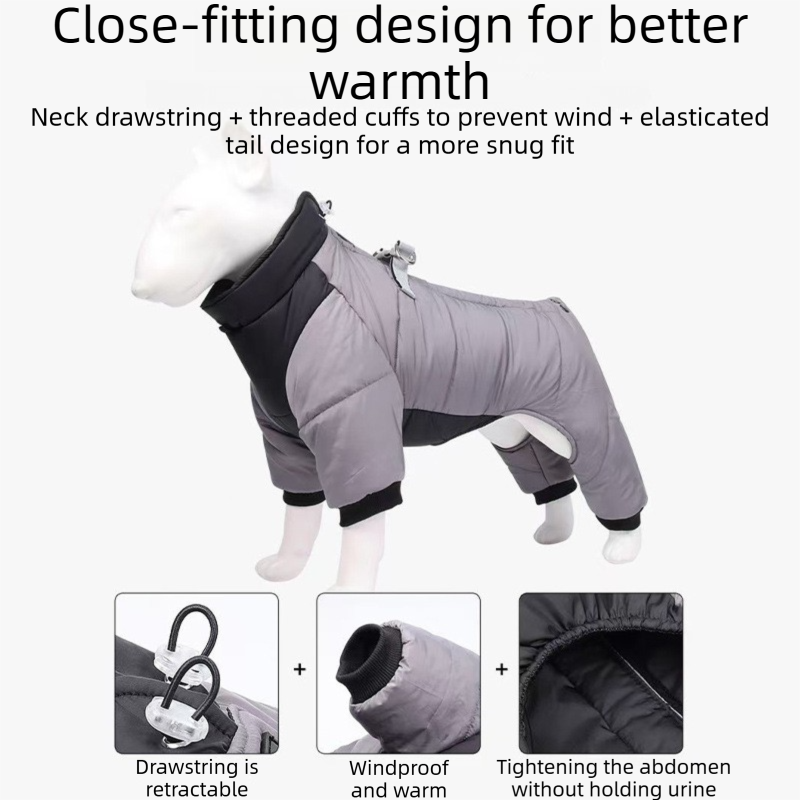 3-Piece Yellow Winter Pet Outdoor Travel  Set – yellow s size Reflective Dog Puffer Jacket, orange 3m Retractable Leash & yellow Portable Foldable Dog Bed