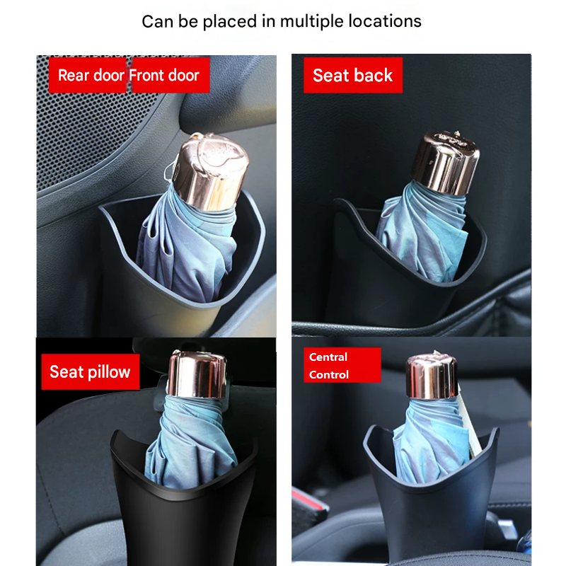 2 pcs Car interior essentials set-Golden Car Air Vent Aroma Diffuser &Black  Hanging Storage Bin- hanging storage container that is convenient to use and Compact