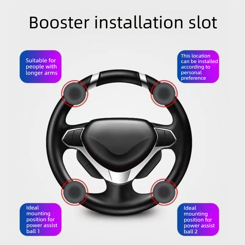 Car Steering Wheel Spinner Ball — Crafted from silicone, nylon, and metal, it features 360-degree rotation and a non-slip grip. Easy to install, it helps you steer effortlessly and navigate turns smoothly