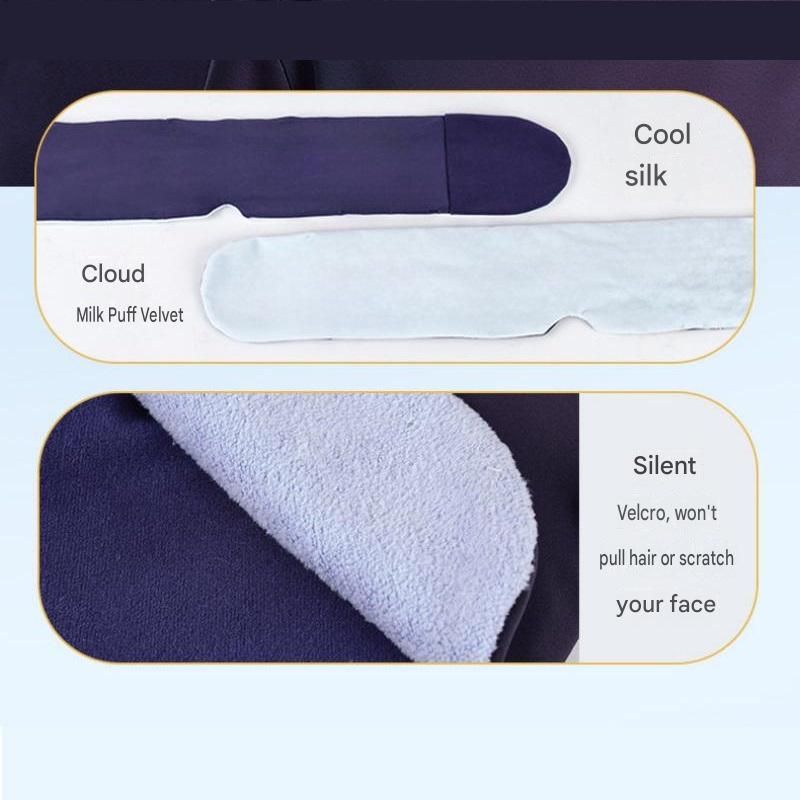 Home and Travel Sleep Aid Bundle - White Dual Mode CES Microcurrent Sleep Aid  Device and Blue Gravity Eye Mask, USB Rechargeable Handheld and Ear Clip Unit, 72cm Light Blocking Polyester Cover for Deep Rest and Travel