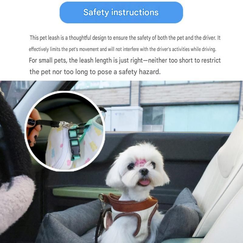 Blue S Size 40x30cm Car pet bed -Oxford Linen Removable Washable Non-Slip Sofa Bed for Small Dogs Cats Indoor Travel Use