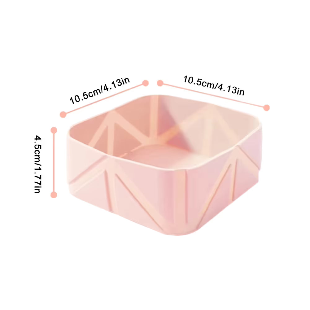 2-Pack Green Portable Silicone Pet Travel Bowl - Foldable Outdoor Water & Food Dish for Dogs & Cats - Eco-Friendly, Lightweight & Durable with Aluminum Carabiner for Walking, Hiking & Camping