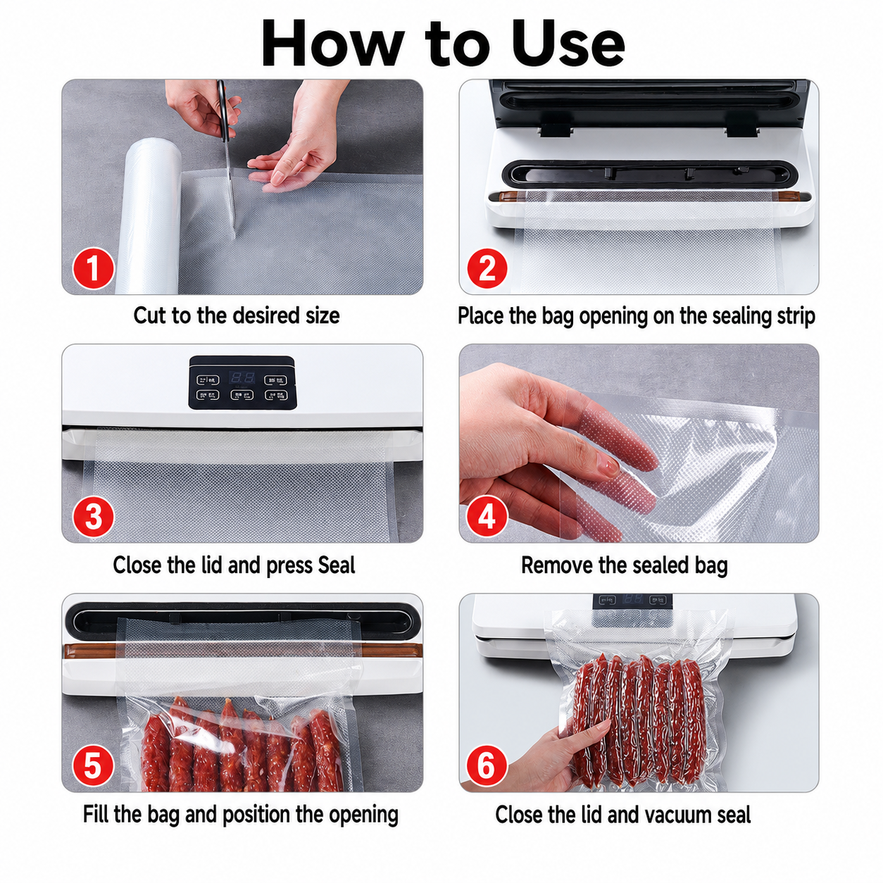 Vacuum Sealer Bag Roll 25cm x 5m Embossed Food Storage Bags 2 Rolls for Vacuum Packing and Kitchen Storage