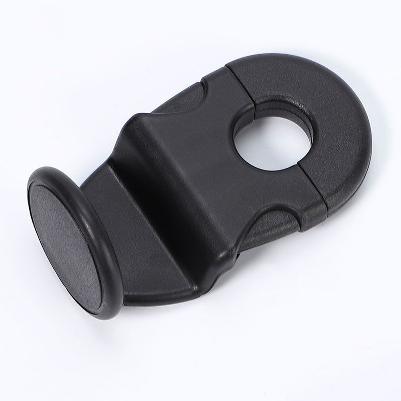 Black Car Headrest Hooks, 4 Pack ABS Seat Back Hangers for Bags, Umbrellas, and Groceries