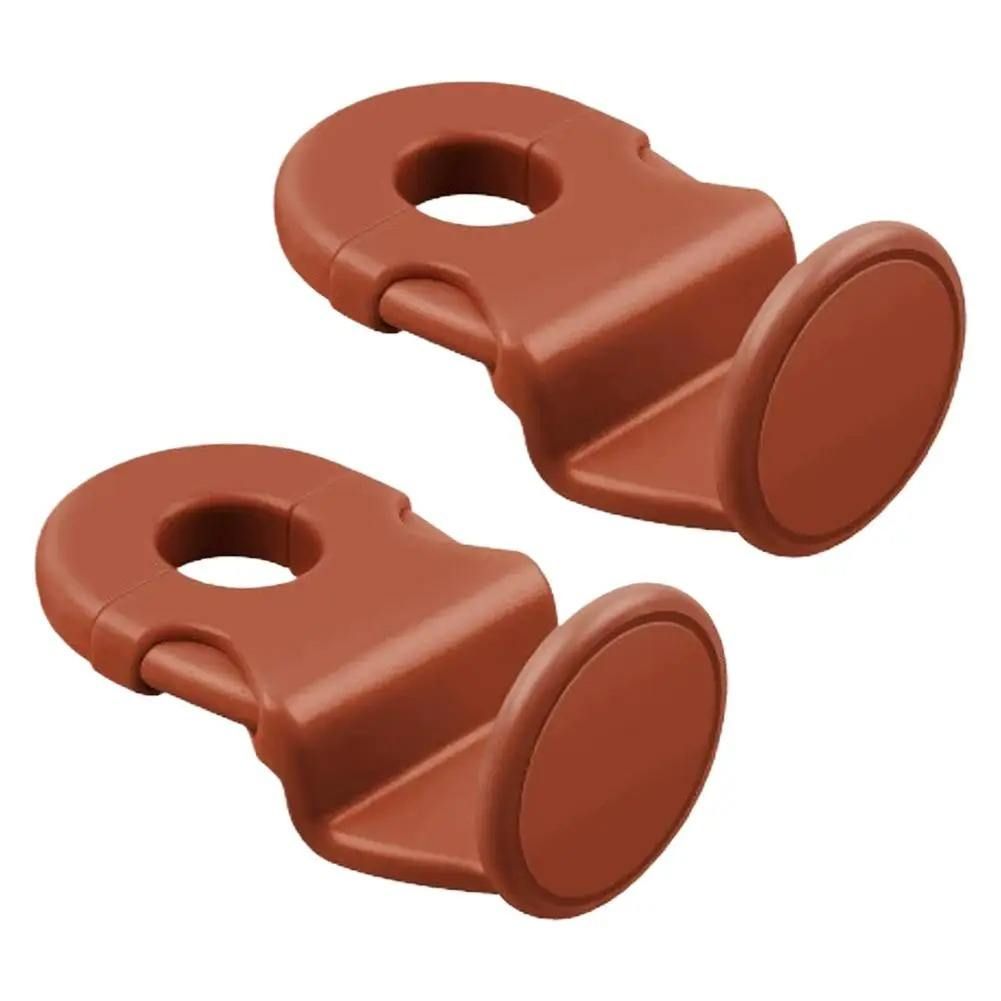Orange Car Headrest Hooks, 4 Pack ABS Seat Back Hangers for Bags, Umbrellas, and Groceries