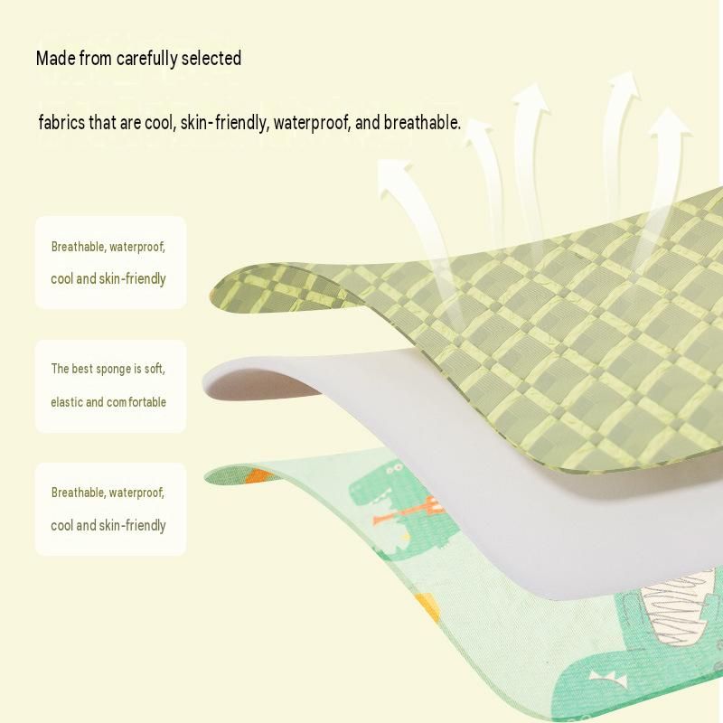 Green 48x42x40cm Summer Pet Cooling Tent Bed - Semi Enclosed Cat Dog House with Waterproof Oxford Fabric, Breathable Mesh, Fiberglass Frame, Non Slip Base