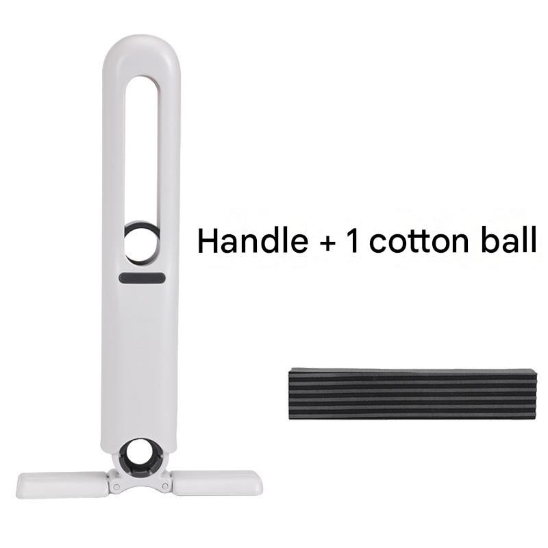 Mini Handheld Foldable Mop WIth ABS Handle and 1 Sponge Head- Hand-Free Squeeze Design -   Compact Desktop Cleaner for Kitchen and Bathroom