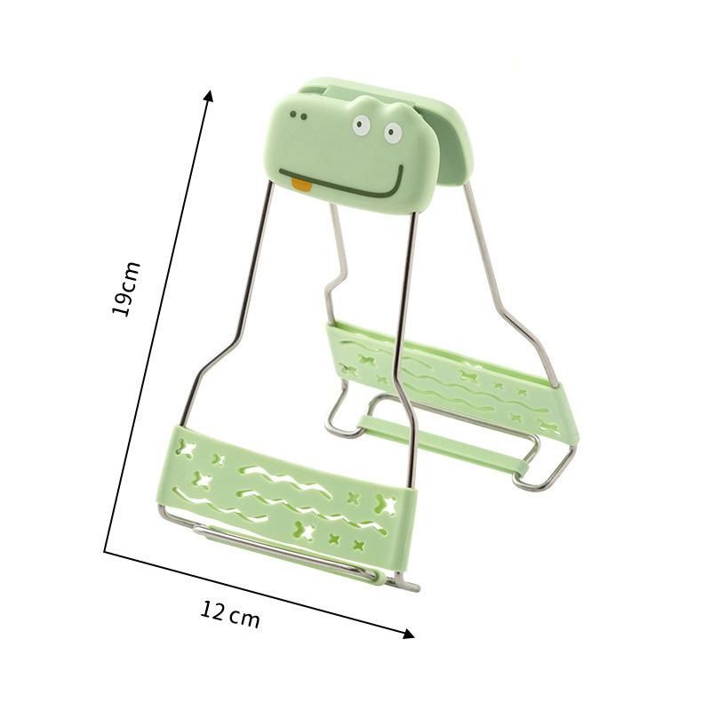 Adjustable Anti-Scald Dish Lifter - Silicone Grip Stainless Steel Plate Gripper for Steamer Oven - Safe Hot Bowl Removal Kitchen Tool