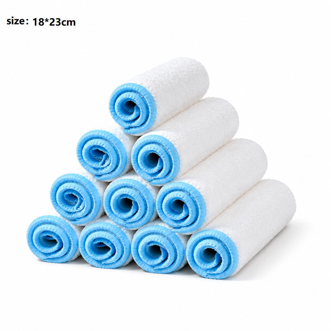 10-pcs 18*23cm Bamboo Fiber Kitchen Dishcloth - Non-Stick Oil Resistant Cleaning Cloth, Soft Absorbent Reusable Wipe for Washing Dishes and Countertops