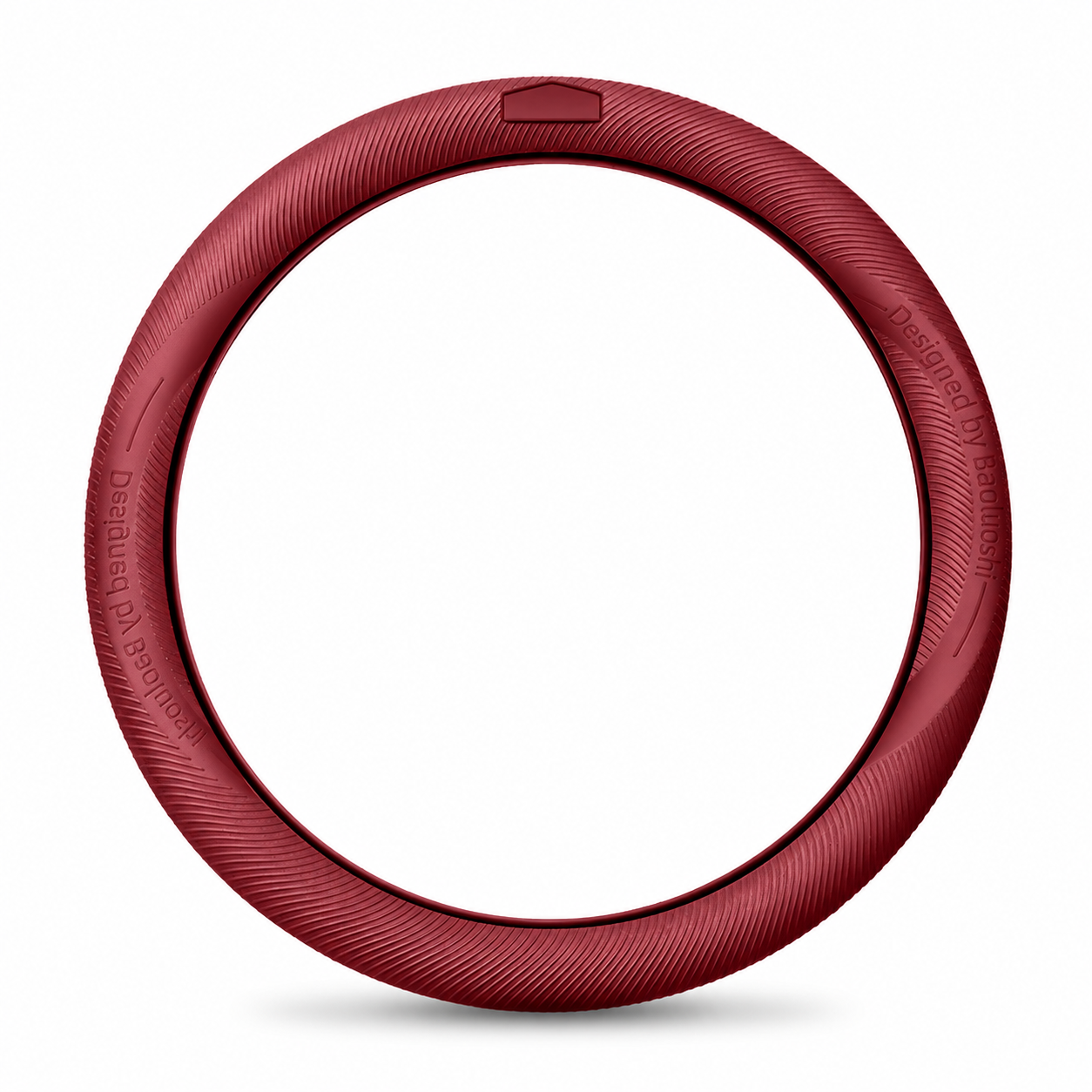 Red Liquid Silicone Steering Wheel Cover - Ultra-Thin Non-Slip Sweat-Resistant Car Wheel Protector For O Type And D Type Wheels