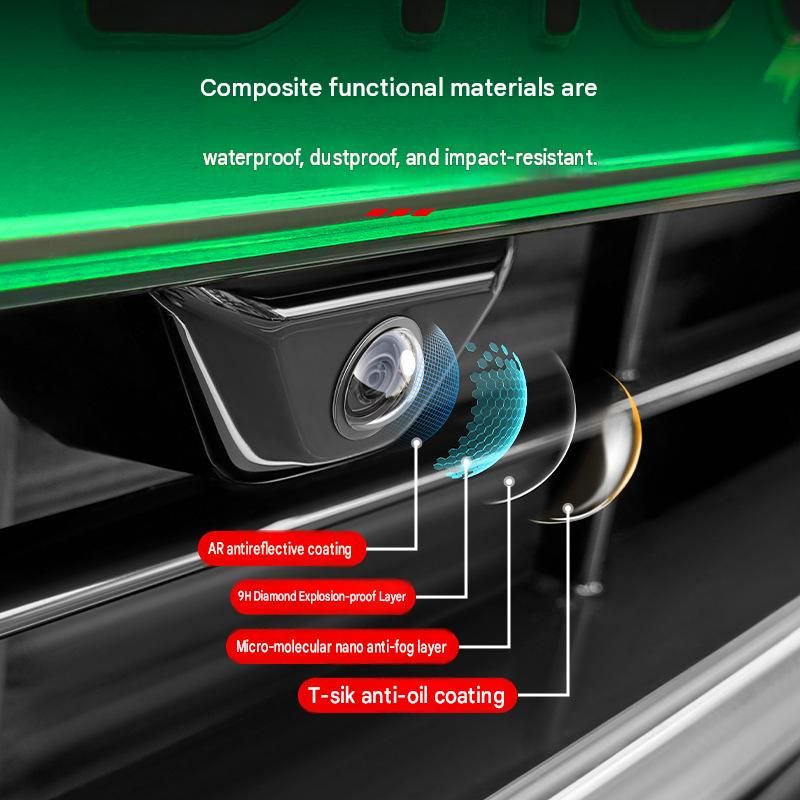 1 pair Car Camera Lens Protector Cover - ABS Material - Dustproof and Waterproof Shield for 360 Degree Reverse Imaging System - Scratch Resistant Protection for Vehicle Safety