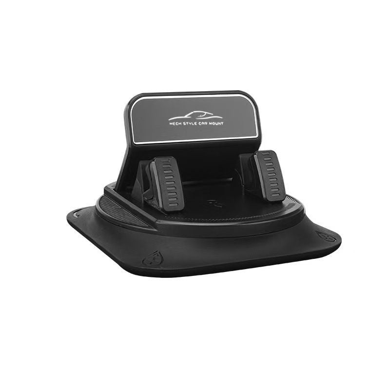 1-pack Black Dashboard Car Phone Holder Mount - 360 Degree Rotatable, Non-Slip Gel Base, One-Hand Operation, Universal Smartphone Support for Navigation and Daily Driving