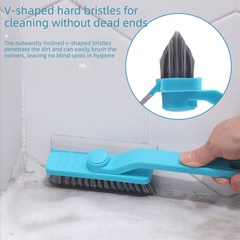 Purple Gap Cleaning Brush, 4 in 1 Rotating Scrub Tool with 360 Degree Swivel Head, Scraper and Hair Tweezers for Tile Grout, Kitchen, Bathroom