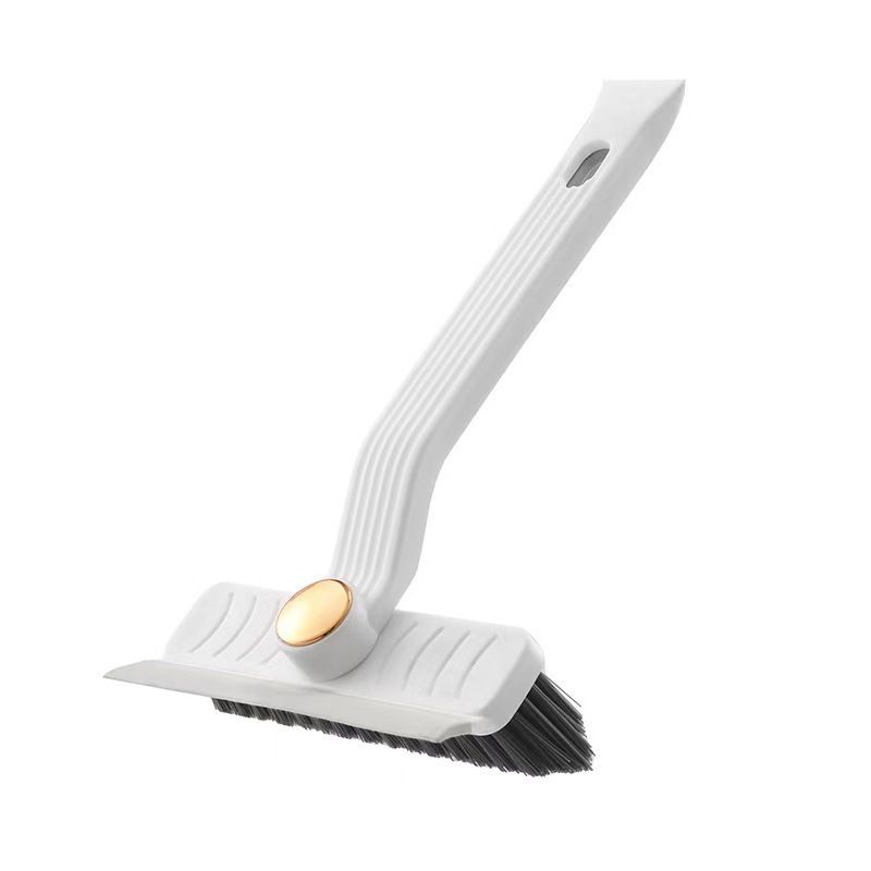 White Gap Cleaning Brush, 4 in 1 Rotating Scrub Tool with 360 Degree Swivel Head, Scraper and Hair Tweezers for Tile Grout, Kitchen, Bathroom