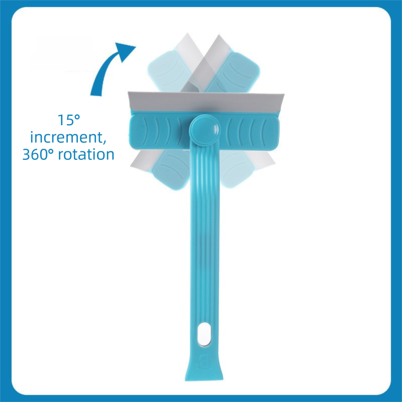 Blue Gap Cleaning Brush, 4 in 1 Rotating Scrub Tool with 360 Degree Swivel Head, Scraper and Hair Tweezers for Tile Grout, Kitchen, Bathroom